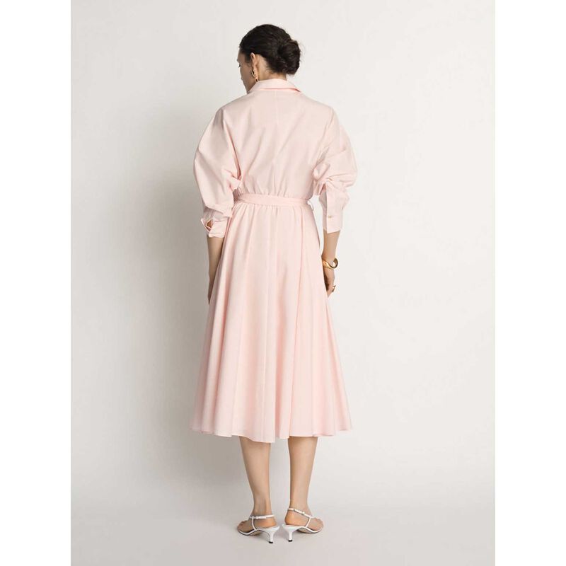 Veronika Maine Cotton Tie Belt Shirtdress image number 1